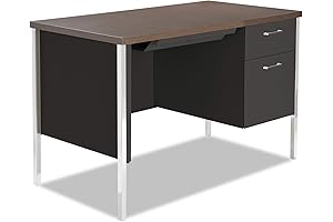 Alera 45" Pedestal Desk: Spacious Comfort for Optimal Productivity