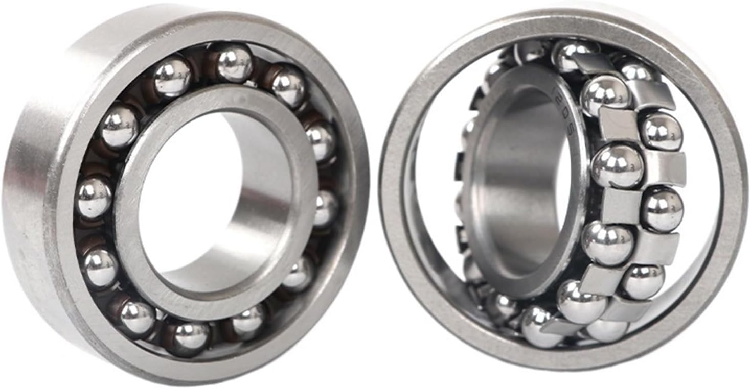 1Pcs Double-Row self-aligning Ball Bearings 2200 2201 2202 2203 2204 2205 2206ATN(Steel Retainer,2204-20x47x18mm)