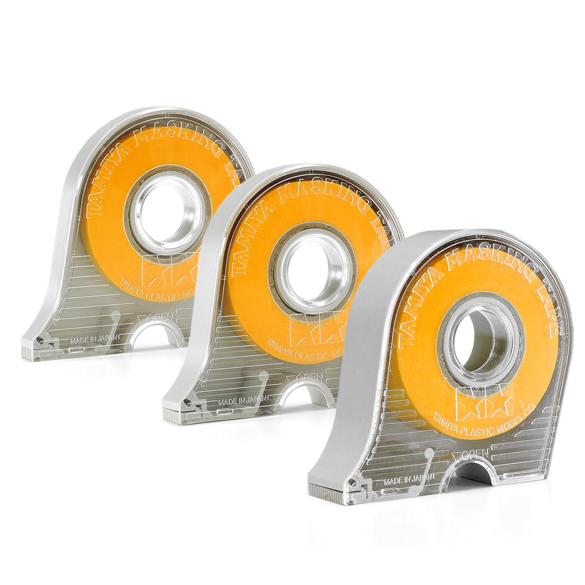 [Set of 3] Masking Tape with Dispensers 6mm & 10mm & 18mm by Tamiya from Japan