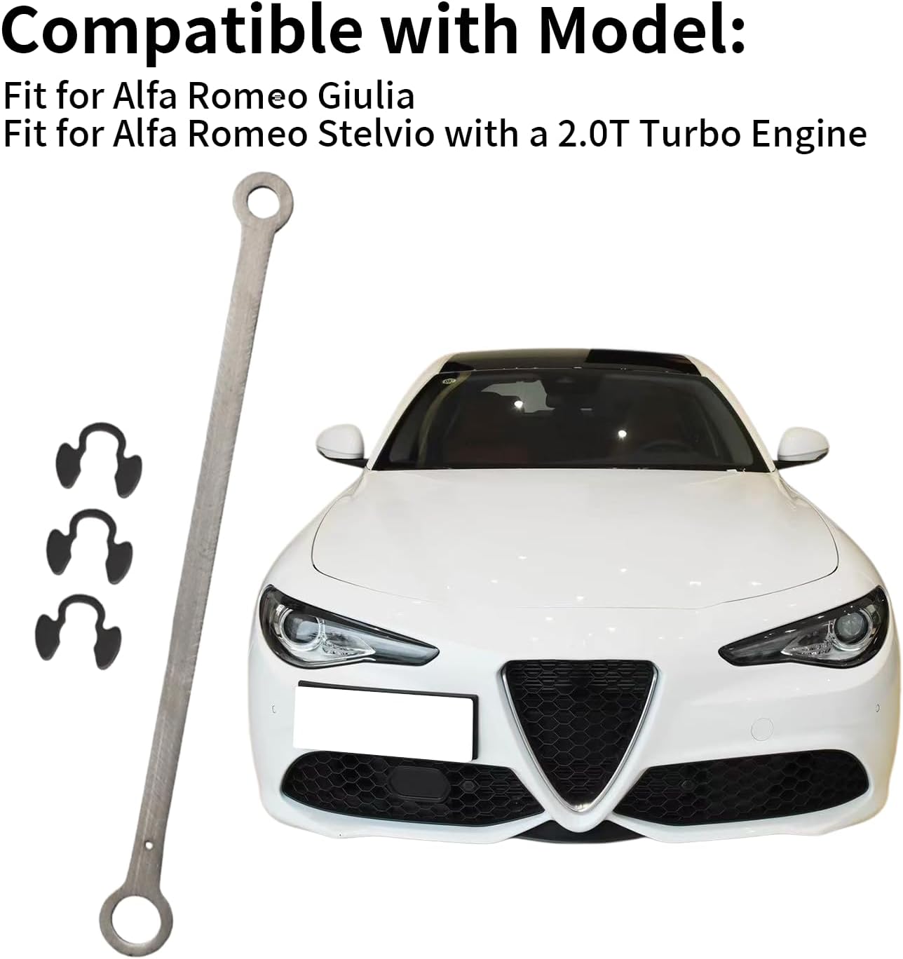 Upgraded Wastegate Actuator Arm Fit for Alfa Romeo Giulia for Alfa Romeo Stelvio 2.0T Turbo Engine Improved Hole Diameter