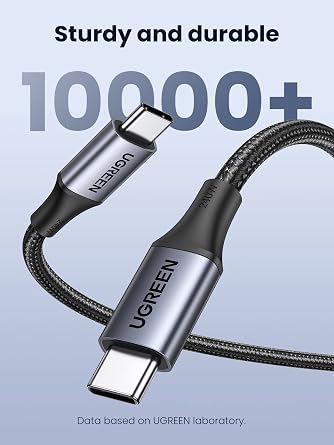 UGREEN 240W USB C Charger Cable PD 3.1 USB C to USB C Fast Charging, 1M
