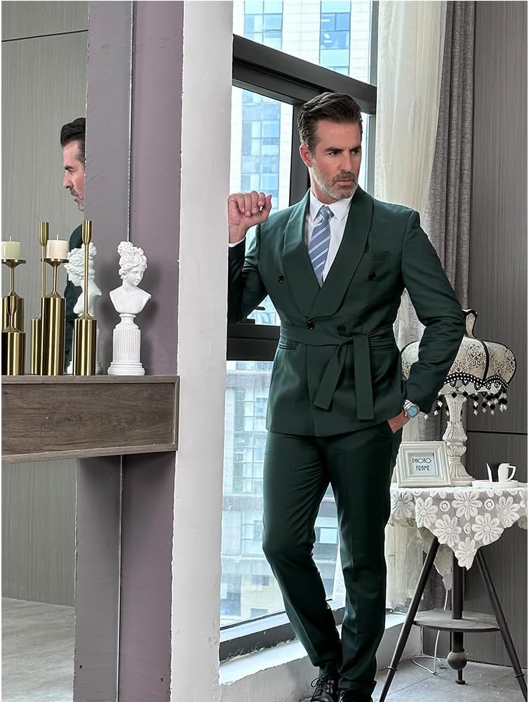 Mens Suits 2 Pieces Casual Tuxedos Summer Beach Suit Sets