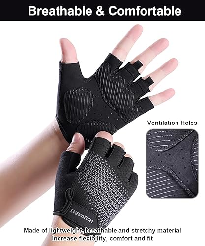 Miniatura 4 de Guantes de entrenamiento sin dedos para hombres y mujeres guantes de bicicleta para hombres accesorios de bicicleta de ciclismo, guantes para