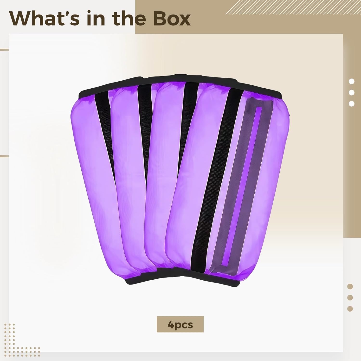 4 Pcs Horse Fly Leg Boots, Breathable Nylon Wraps, Elastic Straps, Comfortable For Extended Use