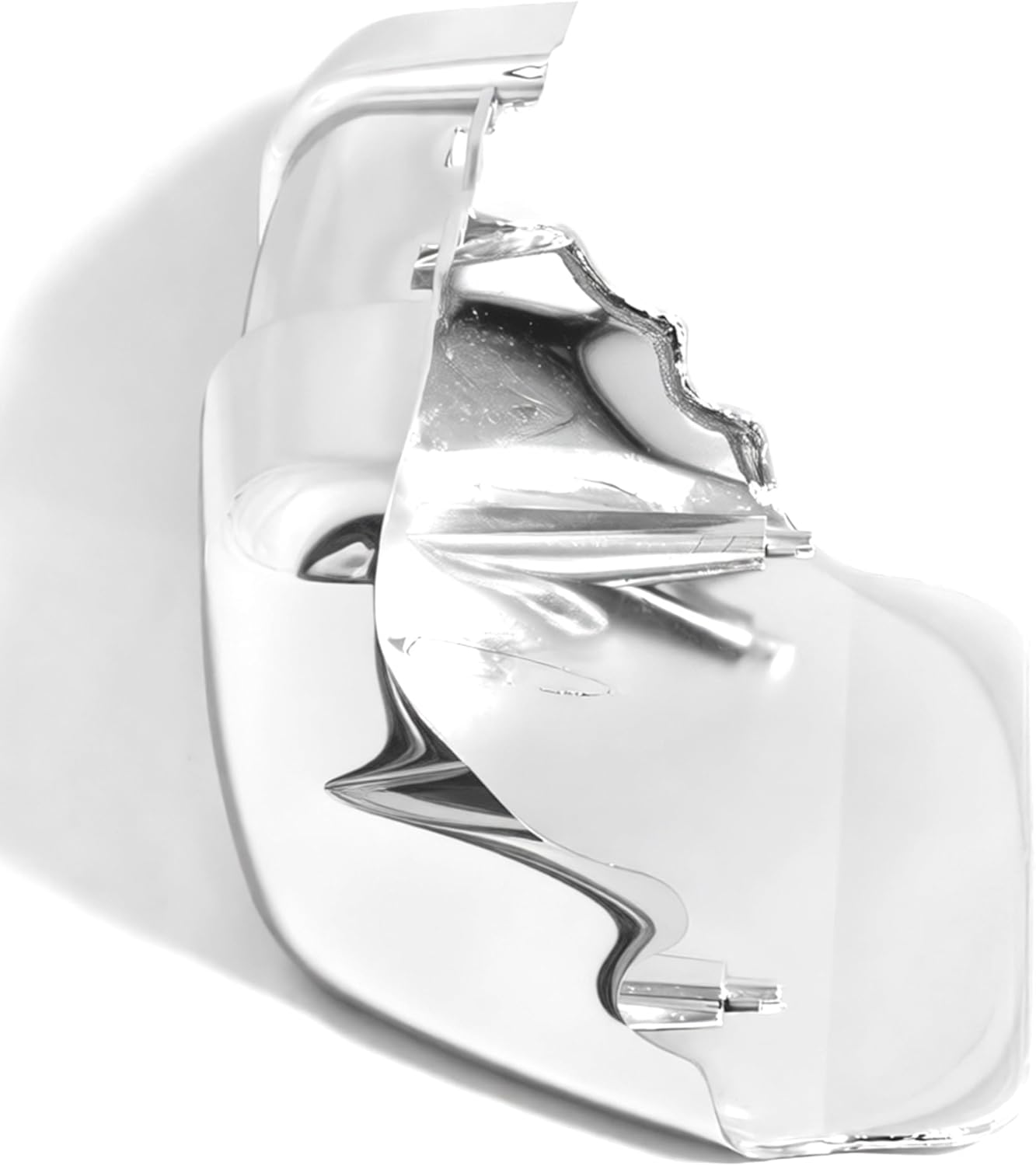 Motorcycle Coolant Water Pump Cover for Harley Touring with Twin-Cooled Engine, CVO Street Glide 2017-Up, CVO Road Glide Limited 2022-2023, CVO Limited 2017-2021 (Chrome)