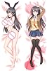 Rascal Does Not Dream of Bunny Girl Senpai Nude 180 x 60cm70.8in x 23.6in Peach Skin Pillowcases Japanese Anime Manga Throw Pillow Cover for Home Decor