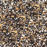 KEPYDRMTF Epoxy Floor Flakes for Garage, Blend Color Chips Concrete Floor Coatings Decorative Paint Flakes for Walls Paint Interior Exterior (Yellow,Coffee,Black,White, 1lb)