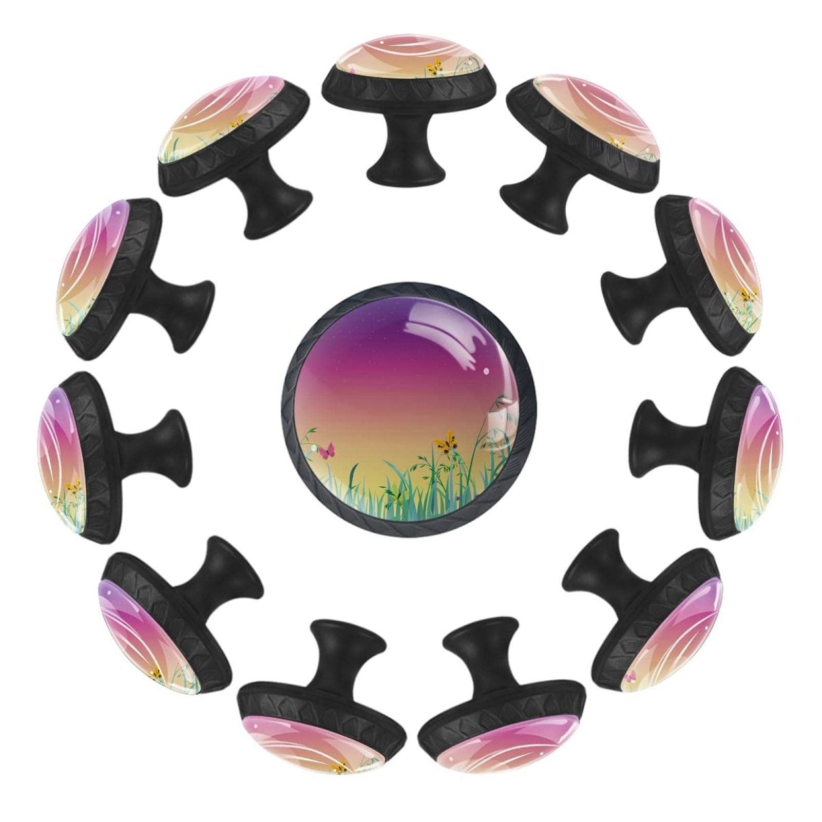 Boutons de tiroir de chevet Sky Grass 35mm pour meuble de salle de jeux et commode crèche