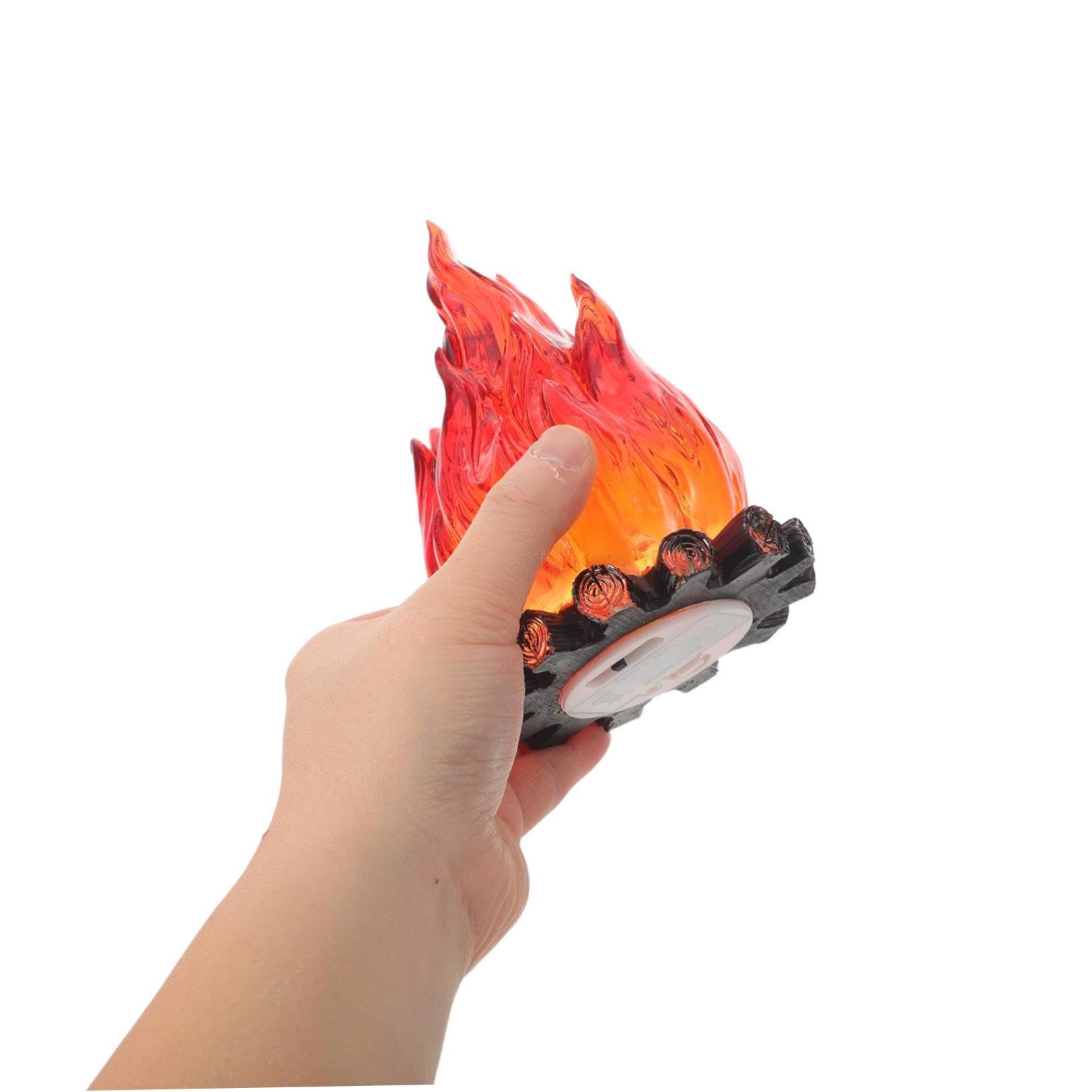Zerodeko Luce Notturna Decorativa a Batteria senza Fili con Effetto Fiamma Finta Led, Lampada da Tavolo per Interni ed Esterni, Luce da Festa in Giardino e Decorazioni Natalizie per Scale