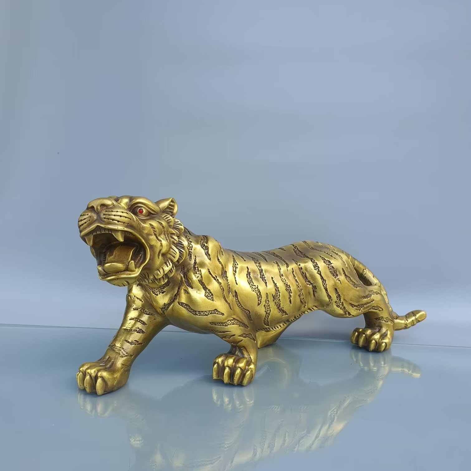 GLETSF Sculpture Crafts Statues Decor Pure Copper Horse Ornament Animal Sculpture Office Decoration Handicraft Ornament,