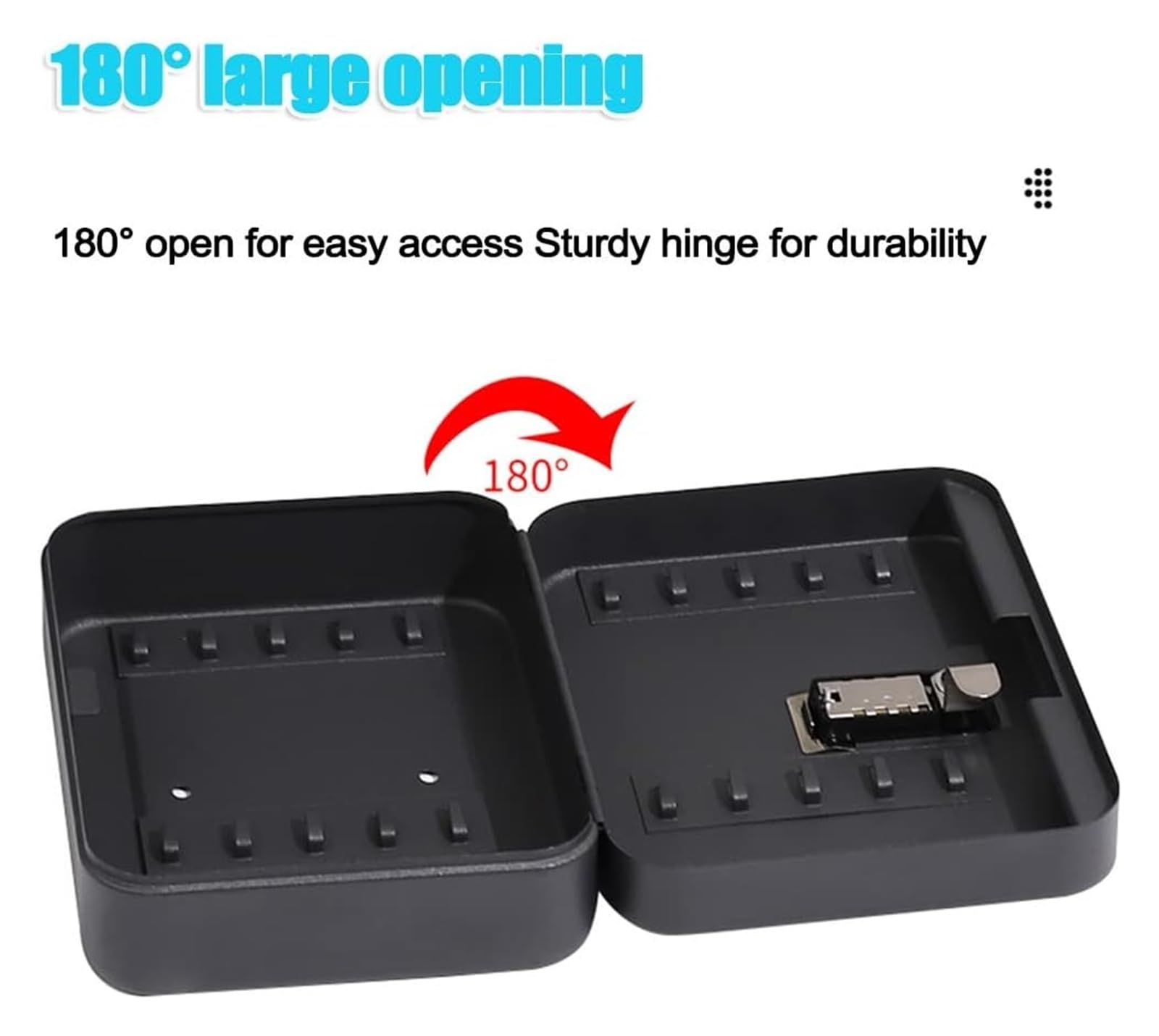 Armario para llaves montado en la pared, caja de seguridad con cerradura de combinación para el hogar, oficina u hotel, solución de almacenamiento seguro de llaves, capacidad de 28 llaves, diseño