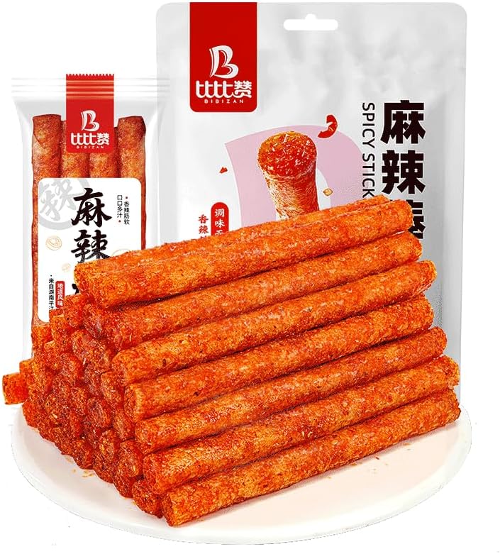 Latiao Chinese spicy strips 180g/bag, red oil spicy sticks, handmade spicy strips, delicious large gluten, spicy snacks, Chinese snacks, snack gift packages, nostalgic snacks 1bags