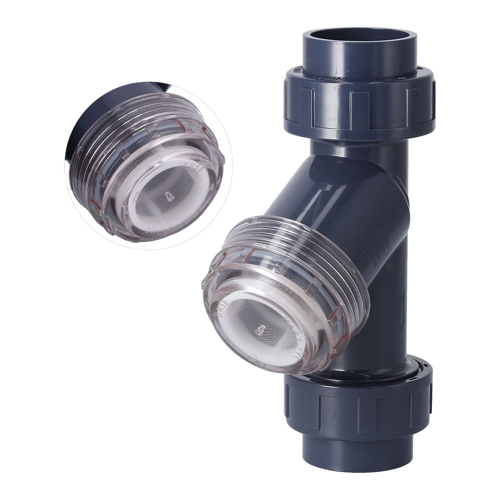 Filtro per irrigazione a Goccia, Filtro a Y per Tubo dell'Acqua di Regolazione in PVC per Uso agricolo in Serra da Giardino