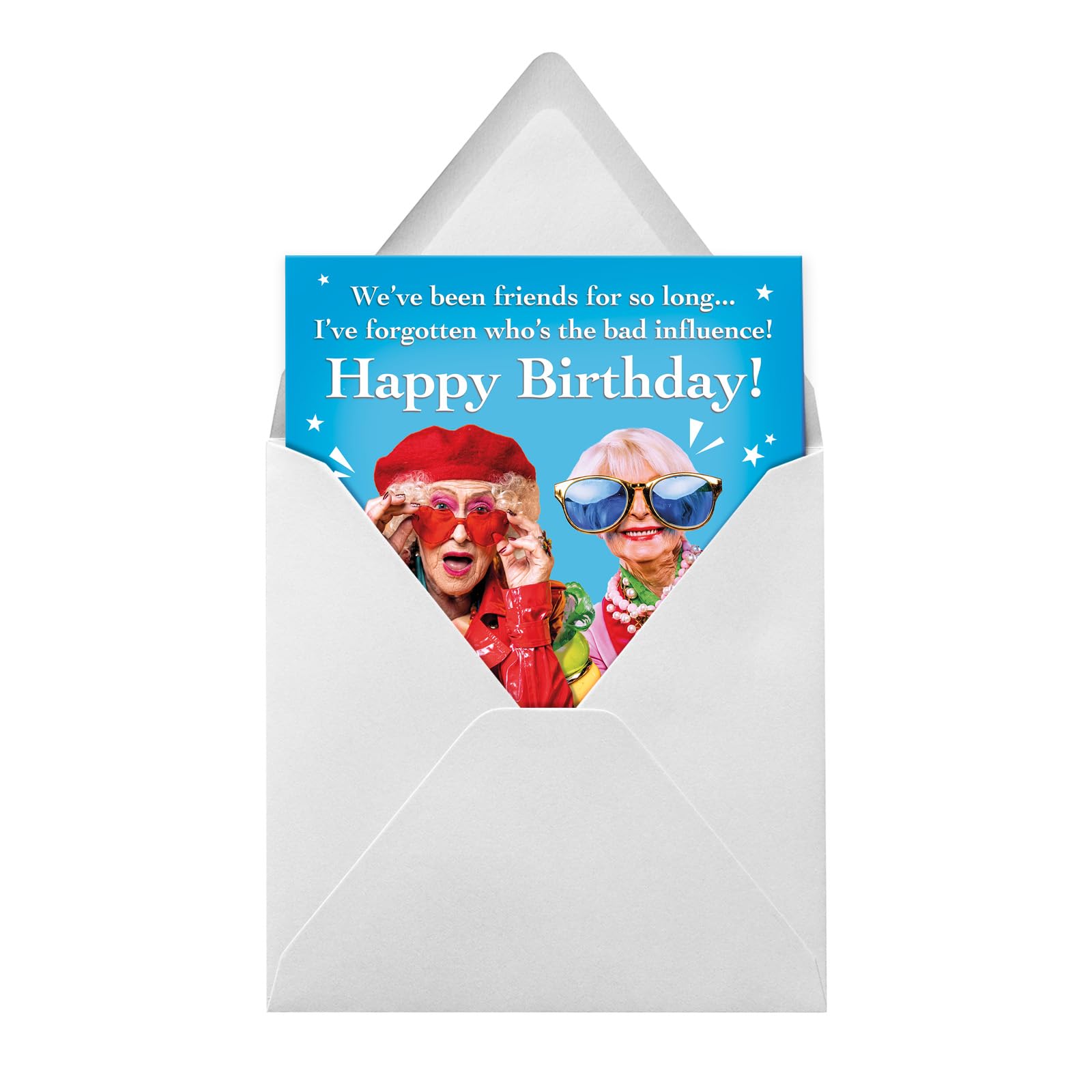 Funny Joke Birthday Cards - Best Friend Birthday - Been Friends That Long Bad Influence - Colleague Cards - Happy Birthday Card - Banter - UK