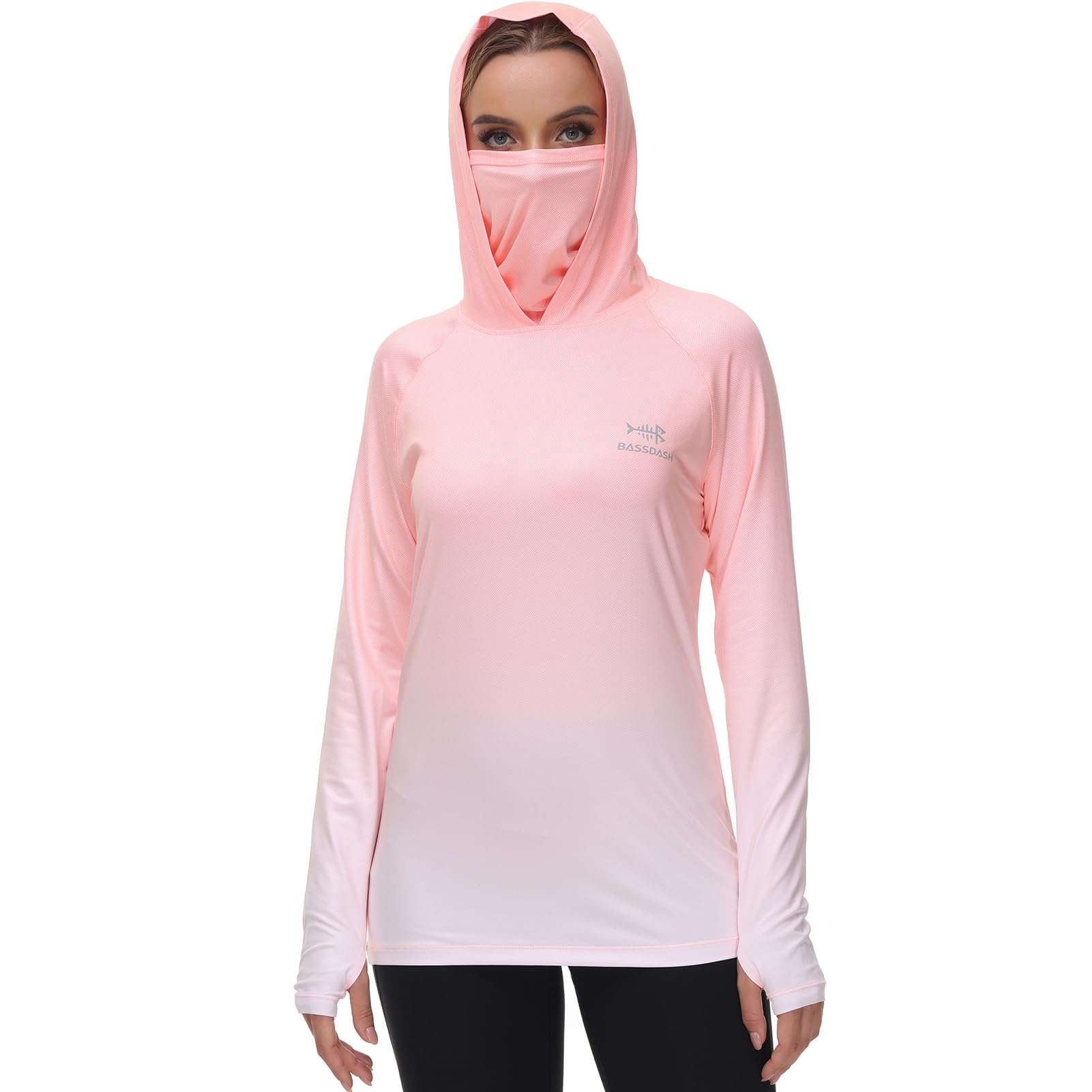 BASSDASH Women's Fishing Hoodie with Face Mask
