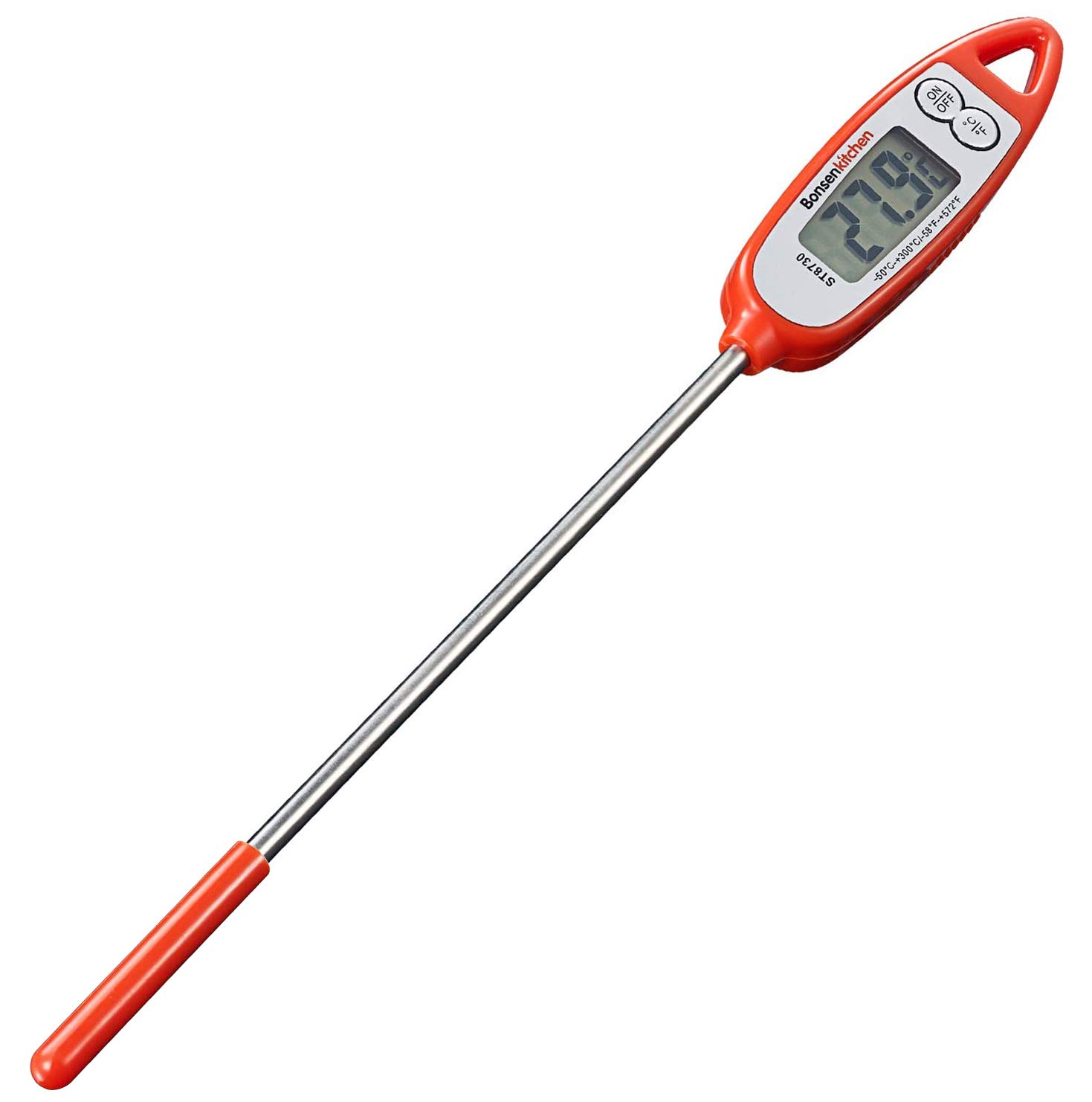 Digital Instant Read Meat Thermometer for Turkey BBQ Grill with Long Probe, Food Cooking Thermometer for Candy Kitchen Smoker Temperature