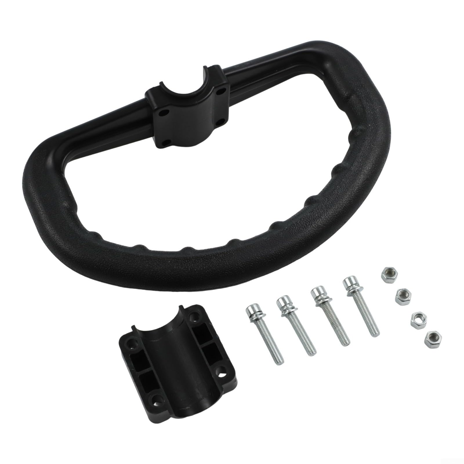 Kit di montaggio per maniglia per decespugliatore, per prato da giardino, pezzo di ricambio ergonomico in metallo PP per decespugliatori laterali e tosaerba a zaino