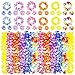 Luau Party Supplies | Luau Party Decorations | Hawaiian Leis/Decorations | Hawaiian Party Bracelet/Favor/Bulk/Flower/Necklace/Headband-12 Set in 1 Package by Ecore Fun