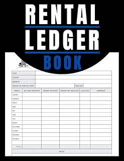 Rental Ledger Book: Rent Management Notebook | Landlord Rent Receipts | Rental Property Record Book for Landlord and Property Management Managers To ... Tenant Name, Address, Date, Amount Received