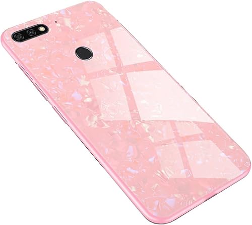 LAGUI Cover Huawei 2018 Y7 pro 2018 Y7 Prime 2018 Honor 7C Custodia Con Retro Vetro Temperato Lato Morbido Fntiurto Crash Antipolvere Antigraffio rosa LAGUI Cover Huawei 2018 Y7 pro 2018 Y7 Prime 2018 Honor 7C Custodia Con Retro Vetro Temperato Lato Morbido Fntiurto Crash Antipolvere Antigraffio rosa