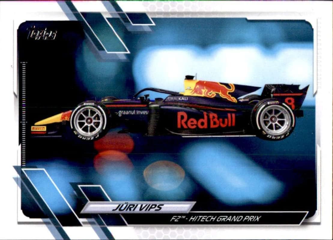 2021 Topps Formula 1 Racing #127 Juri Vips F2 - Hitech Grand Prix Official Trading Card (Stock Photo shown, card in Near Mint to Mint Condition)