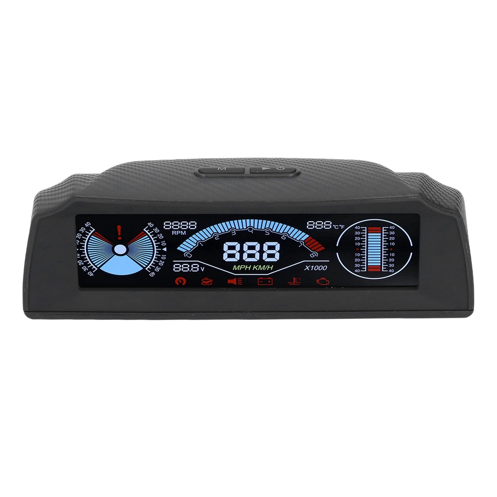 AYNEFY Pantalla HUD Inteligente, Material ABS, Funciones OBD Multifuncionales, Compatibilidad Universal, Ideal para Automóviles y Camiones
