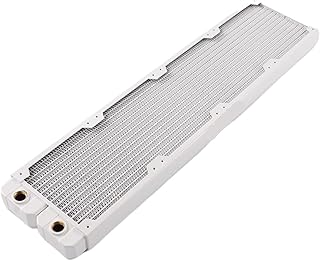 Radiador de cobre blanco refrigerado por agua de 14 tubos planos de una sola capa de cobre adaptado a ventilador de 12 cm TSRP-TW480