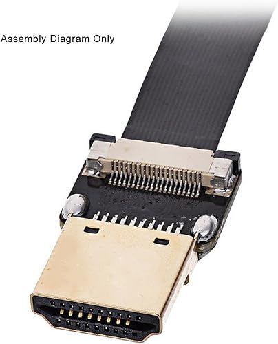 Miniatura 9 de CY cyfpv FPC Cinta Cable Plano 0,5mm Pitch 20pin para HDMI HDTV FPV Multicopter fotografía aérea 20cm 50cm