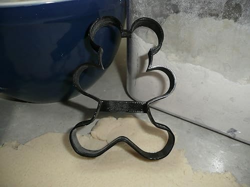 Miniatura 8 de YNGLLC Cortador de galletas mágico de ratón y pan de jengibre temático, fabricado en Estados Unidos, negro, 1 pieza