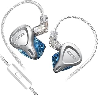 CCA Fone de ouvido intra-auricular CSN 1BA 1DD híbrido fones de ouvido com fio com cancelamento de ruído IEM Game intra-auricular  