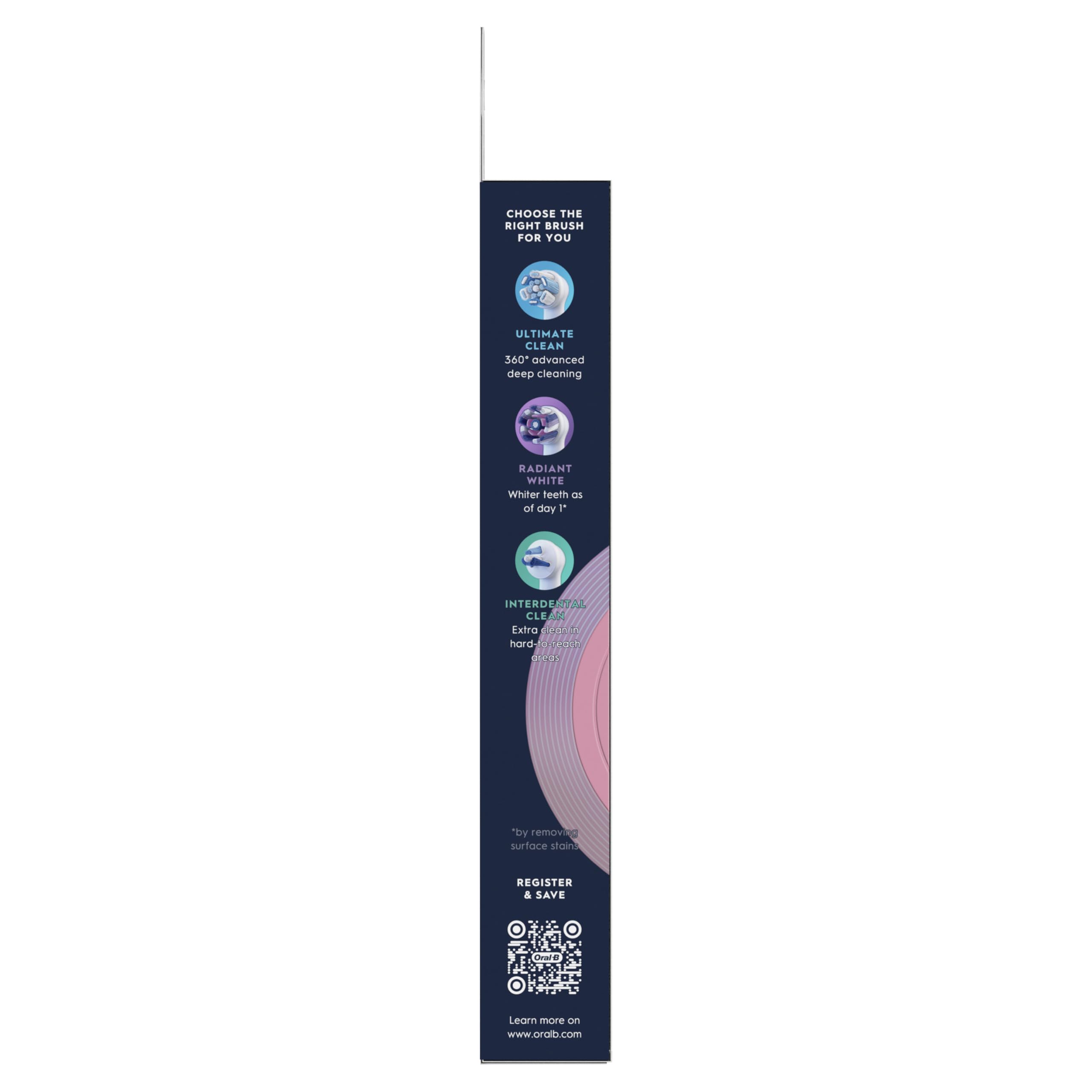 Oral-B Serie iO Gentle Care, testine di ricambio originali rotonde, setole angolate per una rimozione più profonda della placca, testina più morbida per gengive sensibili, per spazzolini elettrici