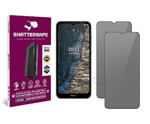 Shattersafe® Gorilla Matte Tempered Glass Compatible For Nokia C20 / C21 / C21+ / C22 / C32 / G10 / G21 / G42 5G / G60 / G310 [Pack of 2] – Easy Installation Kit.