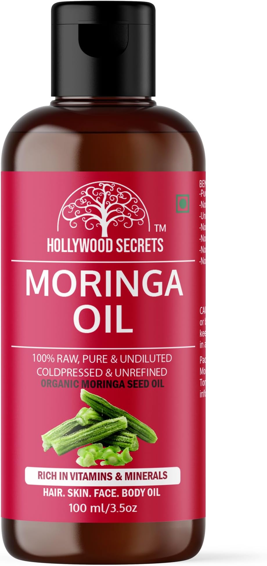 Pure Moringa Seed Oil Pure Cold Pressed 100ml