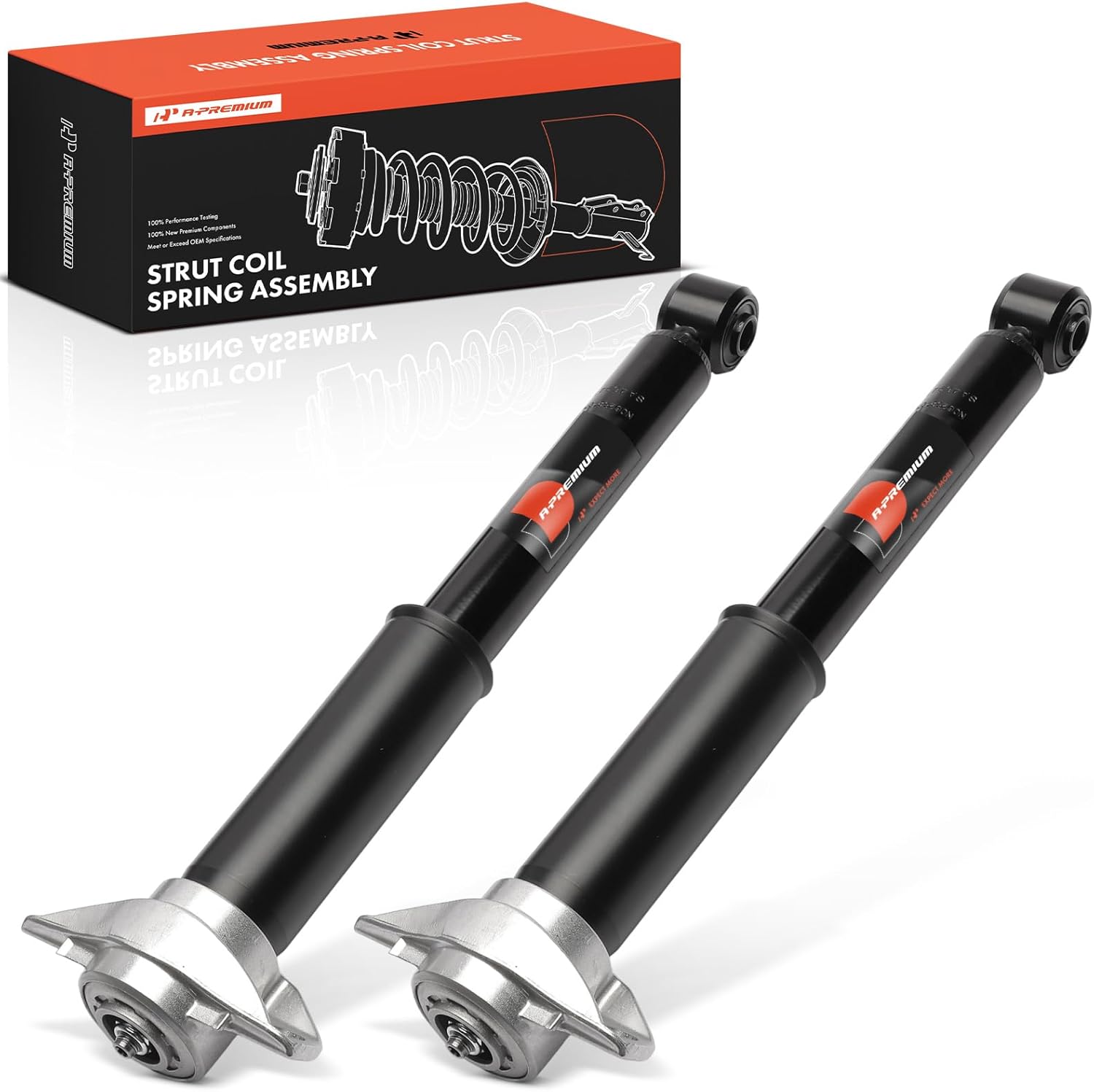 A-Premium Rear Suspension Shock Absorber Compatible with Toyota Camry 2020 2021 2022 2023 2024, AWD, 2-PC Set