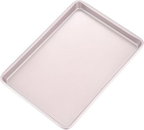 Miniatura 14 de CHEFMADE Bandeja para galletas, 12 pulgadas, agarre con una sola mano, antiadherente, sin marco, para hornear en horno, 11.4 x 12.8 x 0.6 pulgadas