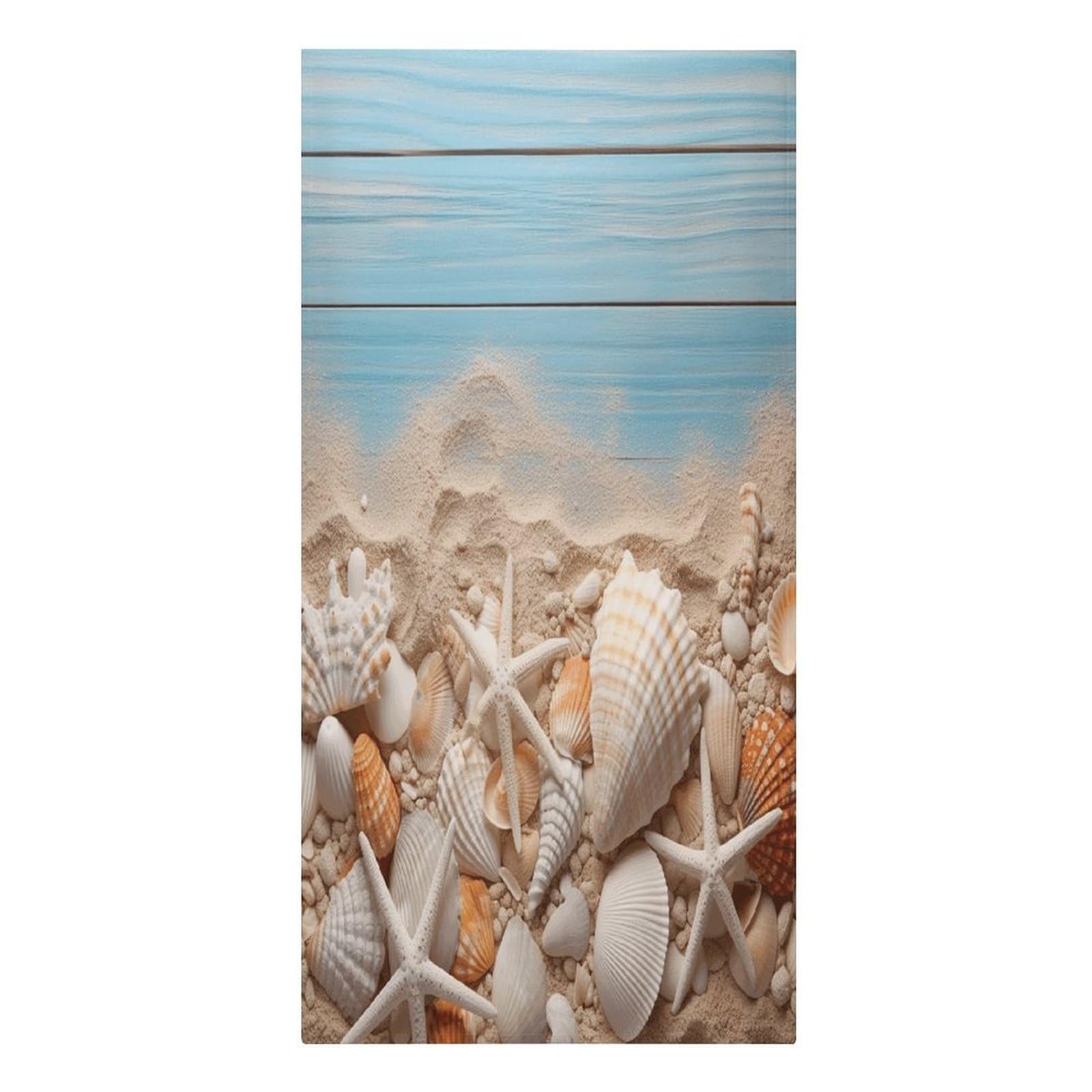 Adfgyerh Women's Style Sea Shells And Starfish Microfiber Sand Free Towels Large Quick-Dry. Beach Towel For Swimming Pool Camping Beach .Beach Accessories， They Are Essential Accessories For Adults, And Men, Vacation