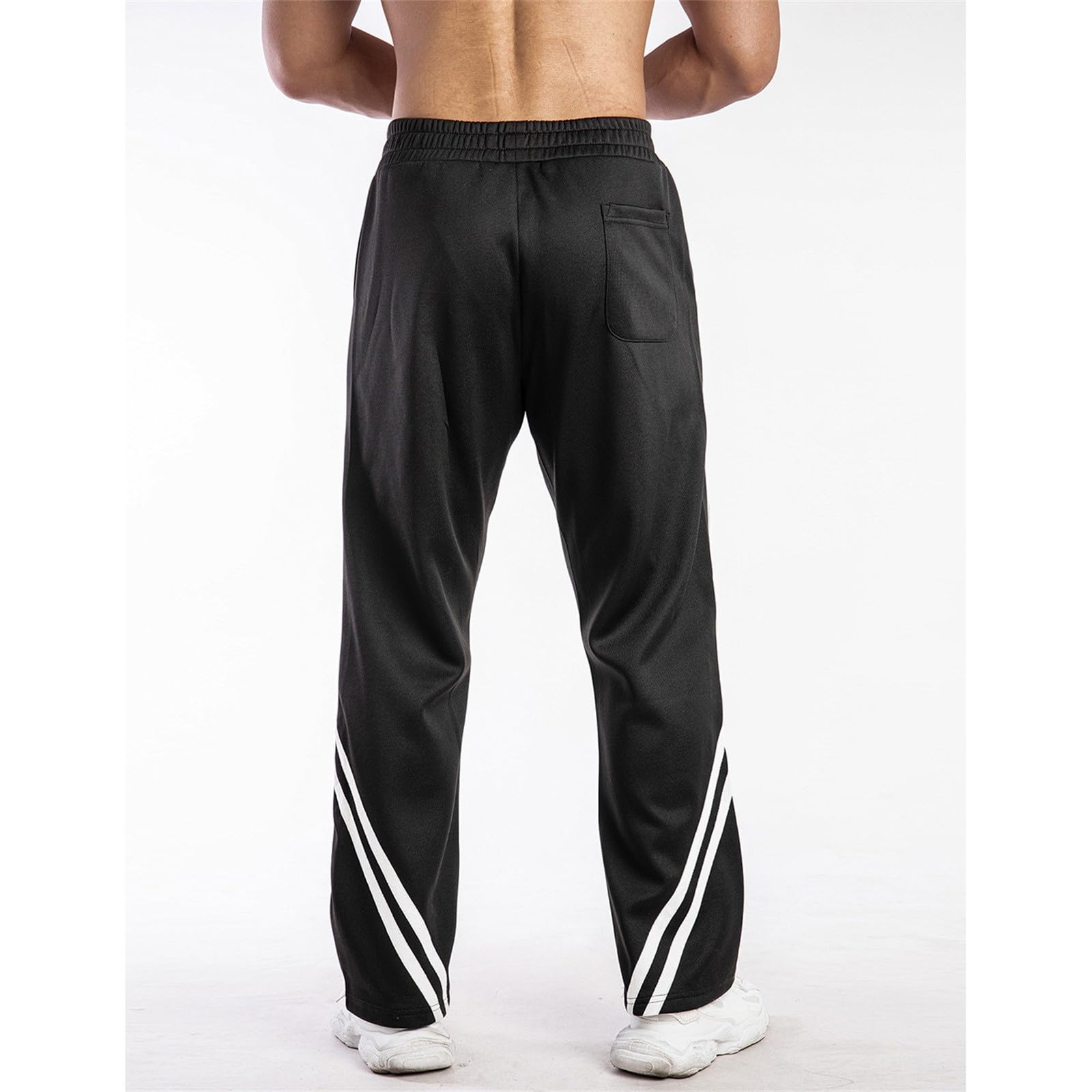 Jogginghose Herren Trainingshose Sweatpants Sport Pants Mit Kordelzug Freizeit Sporthose Lang Laufhose Elastischer Bund Hosen Baumwolle Stretch Freizeithose