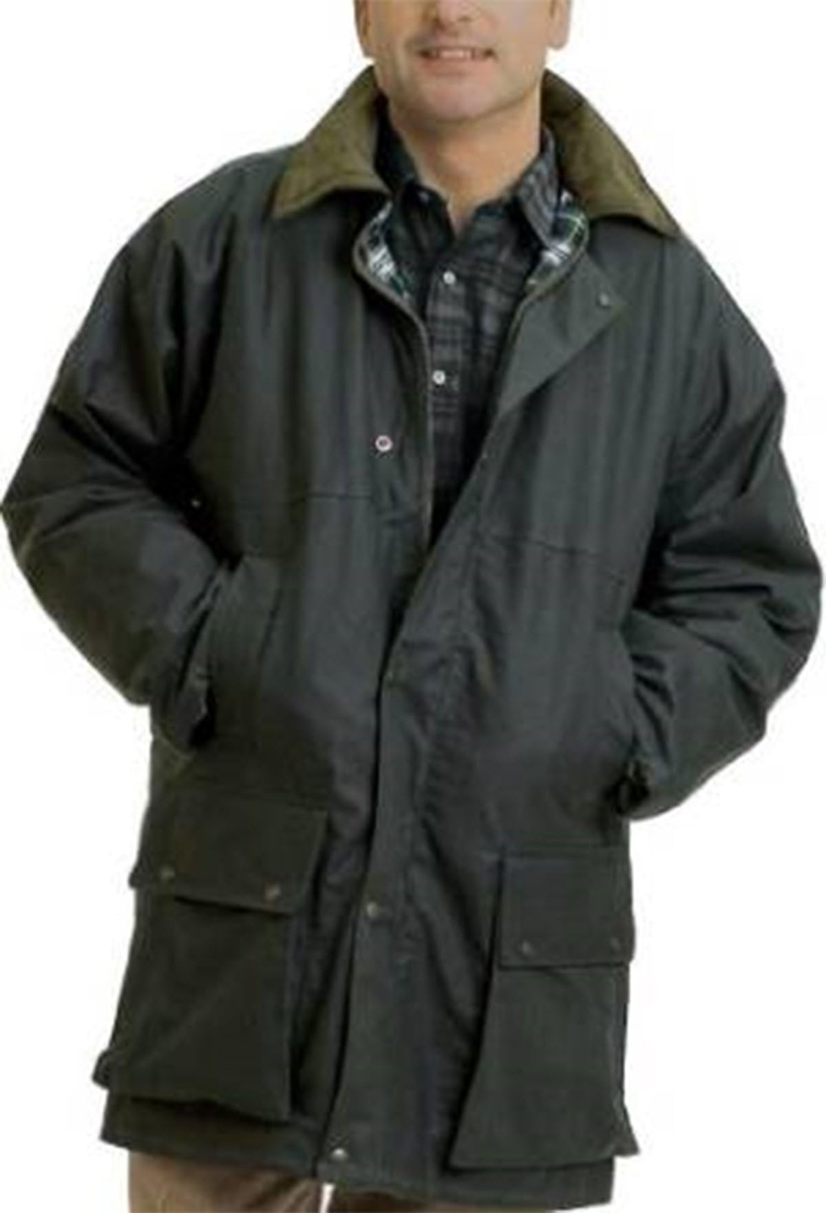 Brown Quilted Rain Coat - Men's & Women's Outdoor Enthusiasts - Large, UK Size
