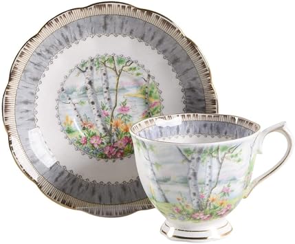 Royal Albert Silver Birch Cup & Saucer