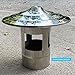 Chimney Tool Chimney Cowl Cap Stainless Steel Rain Cover Draught Fire Roof Protector Cap Pot Round Air Vent Cowl Cap Flue Protector Cap Ending
