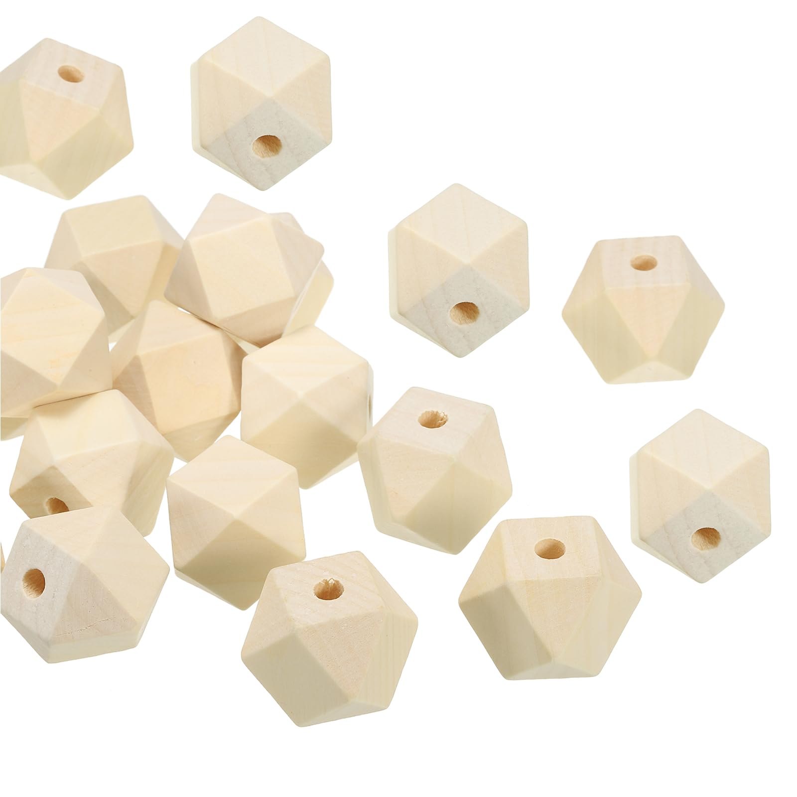 PATIKIL 18 mm natuurlijke houten kralen, 100 stuks onafgewerkte houten kralen, ronde losse kralen, afstandskralen voor doe-het-zelf ambachtelijke sieraden maken, woondecoratie, bruin