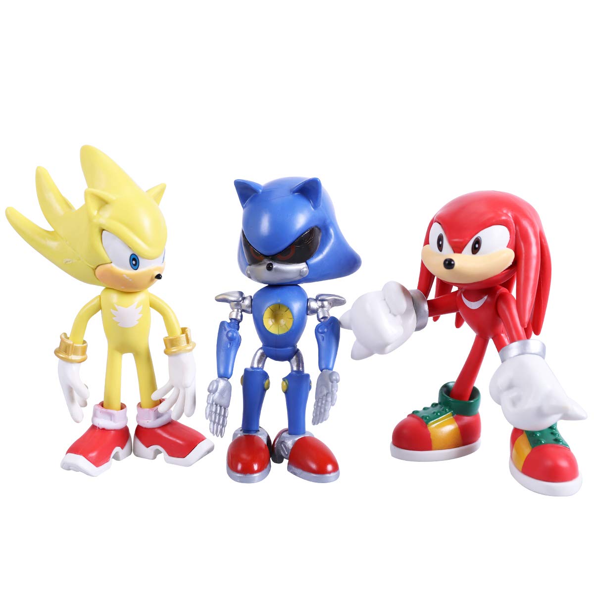 Max Fun Sonic The Hedgehog Action Figures with Movable Joint Playsets Toys, 4.7