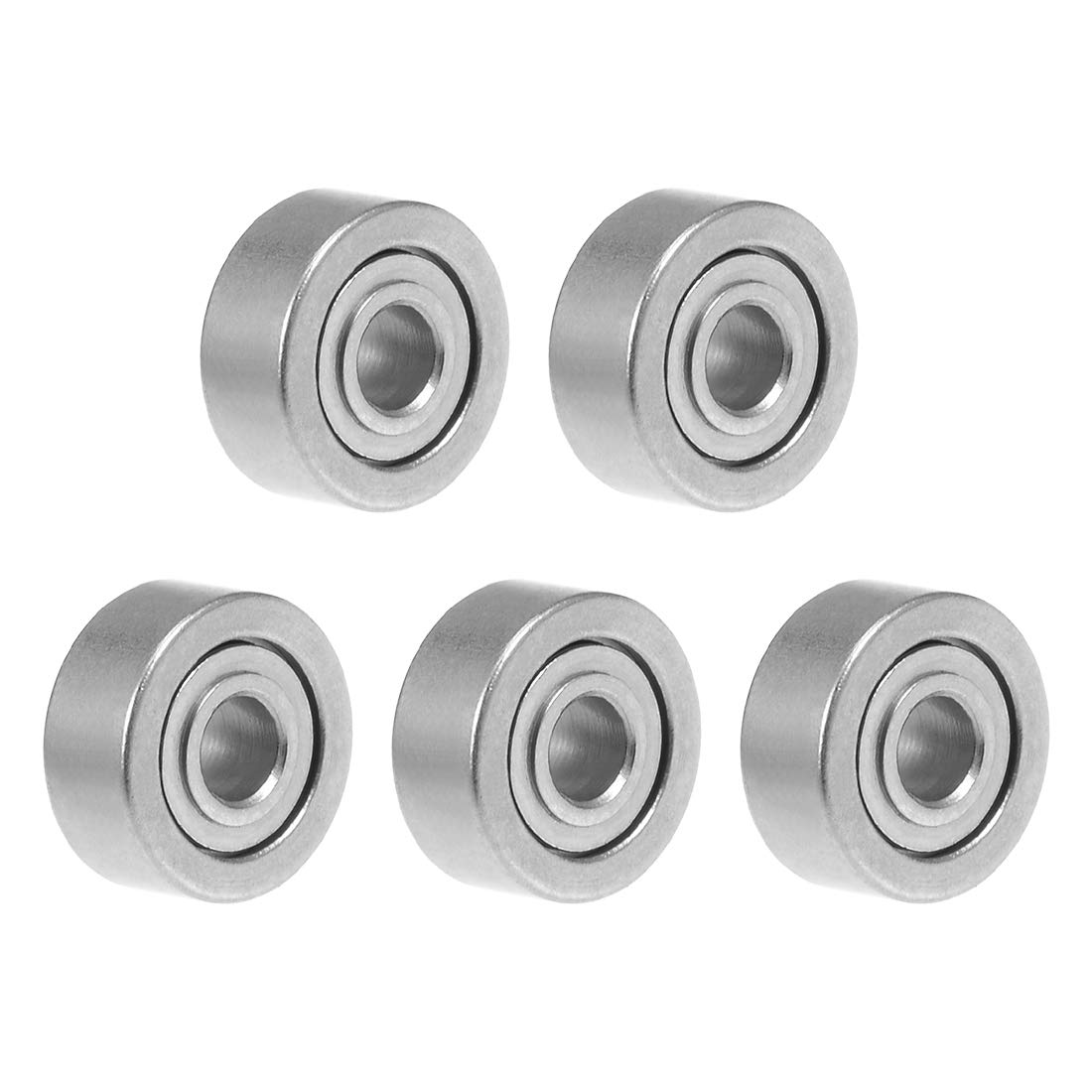sourcing map MR62ZZ Deep Groove Ball Bearing 2x6x2.5mm Double Shielded Chrome Steel Bearings 5-Pack