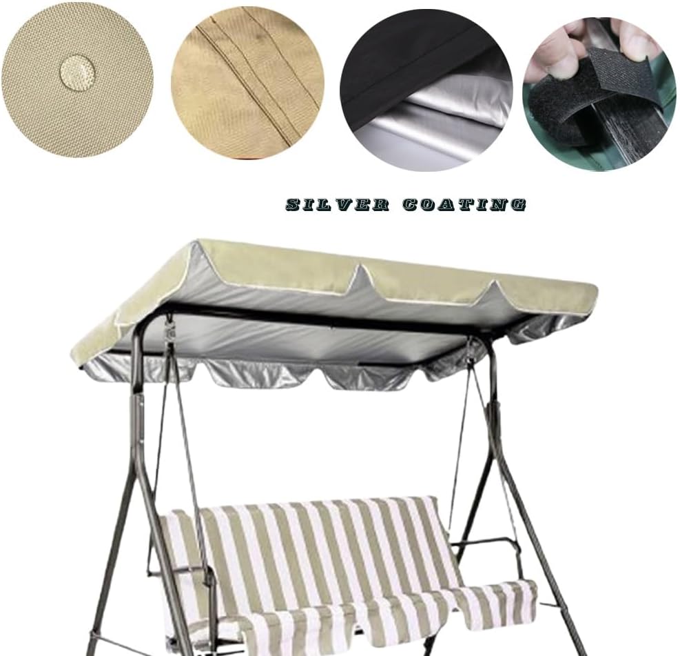 Condition photo showing New/Like New for patio swing canopy replacement top for 3 seat swing, beige (98 * 72 * 7) beige/98*72*7