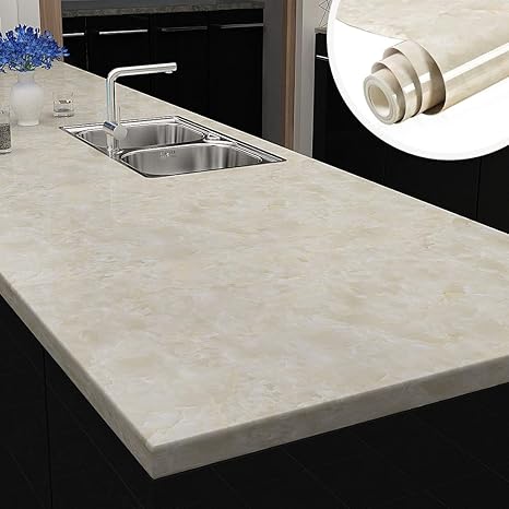 Amazon Yenhome 大理石シート リメイクシート 光沢 壁紙シール 白玉 30cmx5ｍ はがせる壁紙 のりつき壁紙 キッチン 壁紙賃貸 防水壁紙 部屋 カッティングシート 防カビ 防汚 張り替え トイレ 浴室 台所 壁紙