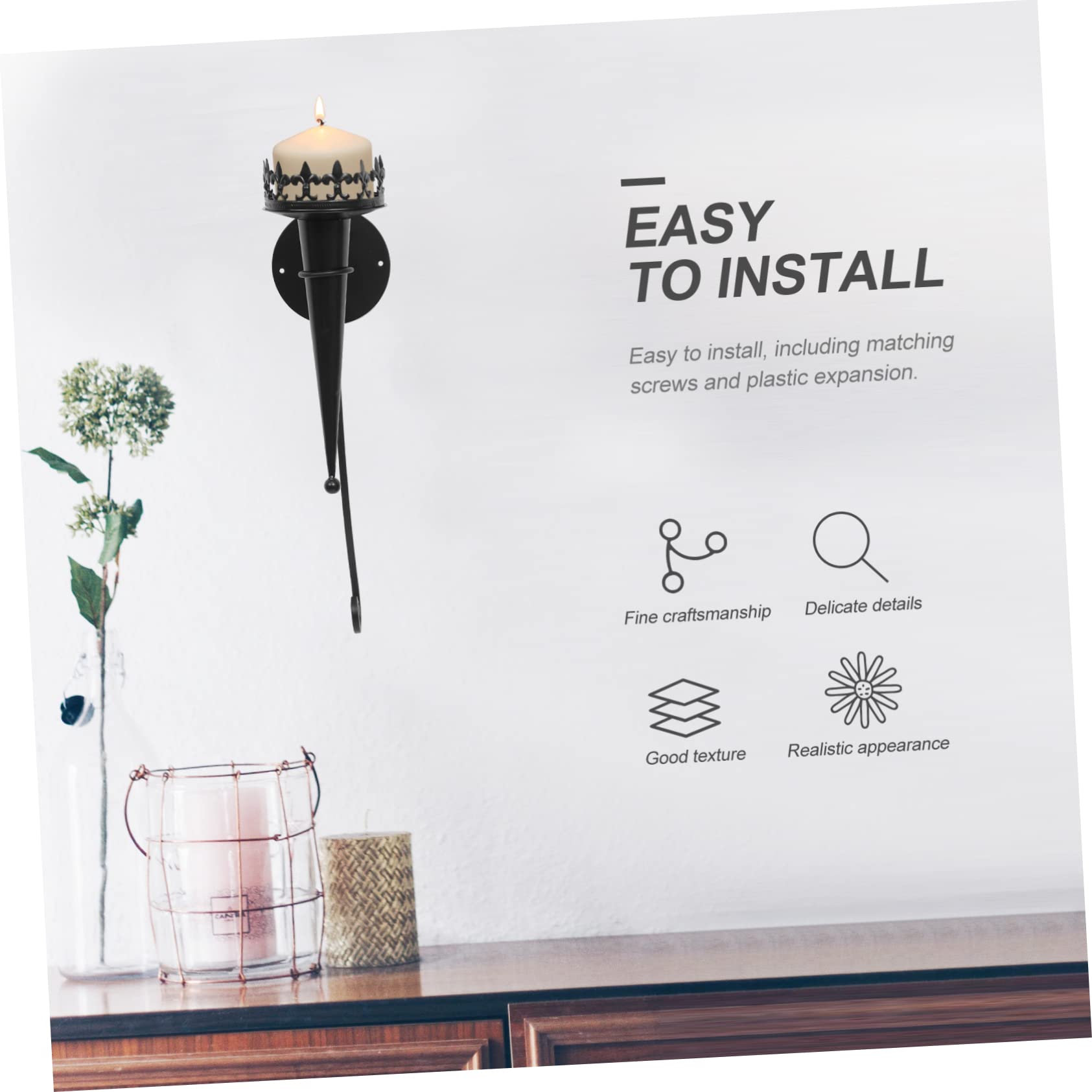 Silver Metal and Pebbled Glass Wall Sconce