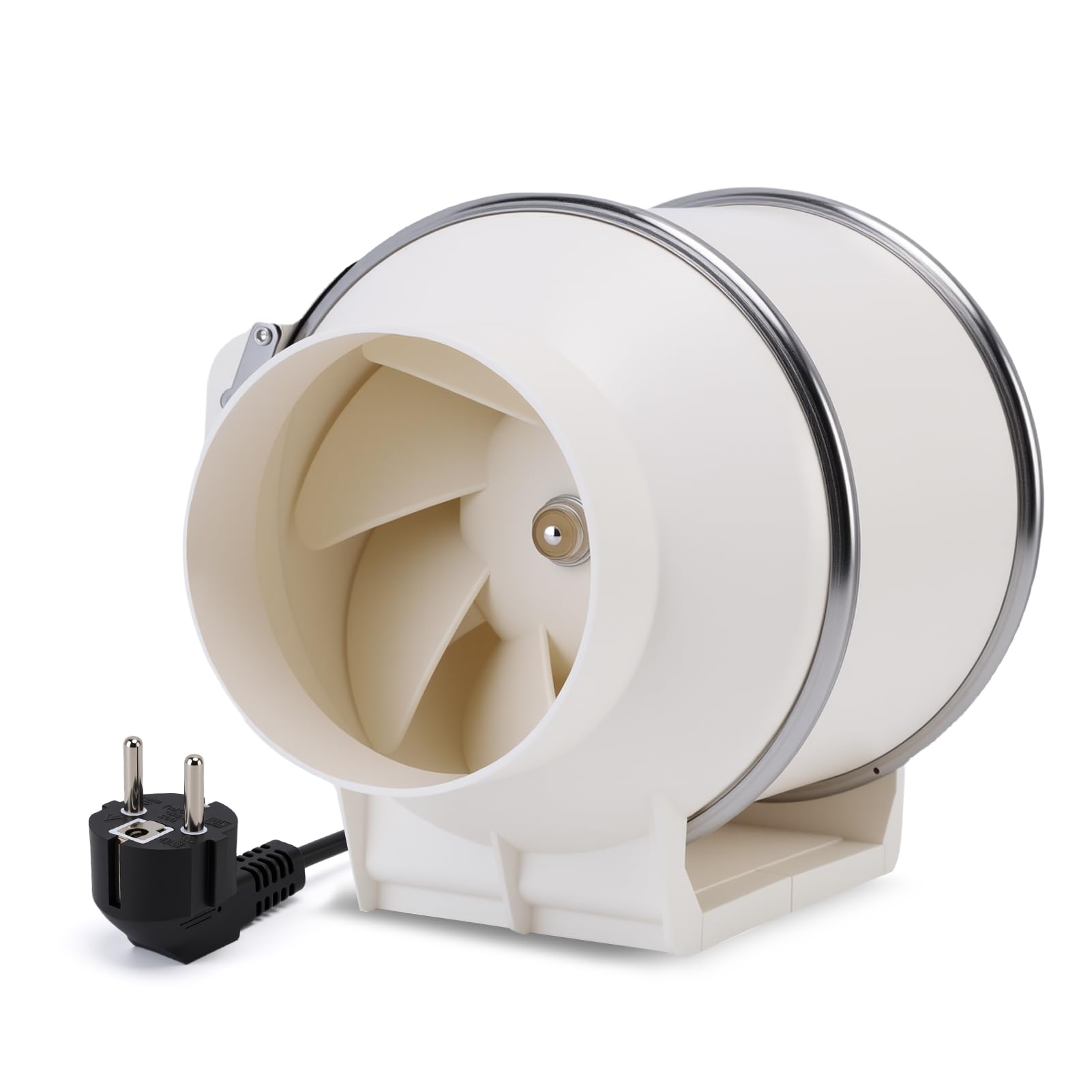 100mm/4in Ventola Aspirazione Bagno, 280 CFM 2200 RPM Professionale Aspiratore Da Bagno, Estrattore Aria In Iinea, Ventola Di Scarico Per Bagno, Tende Di Crescita, Coltura Idroponica