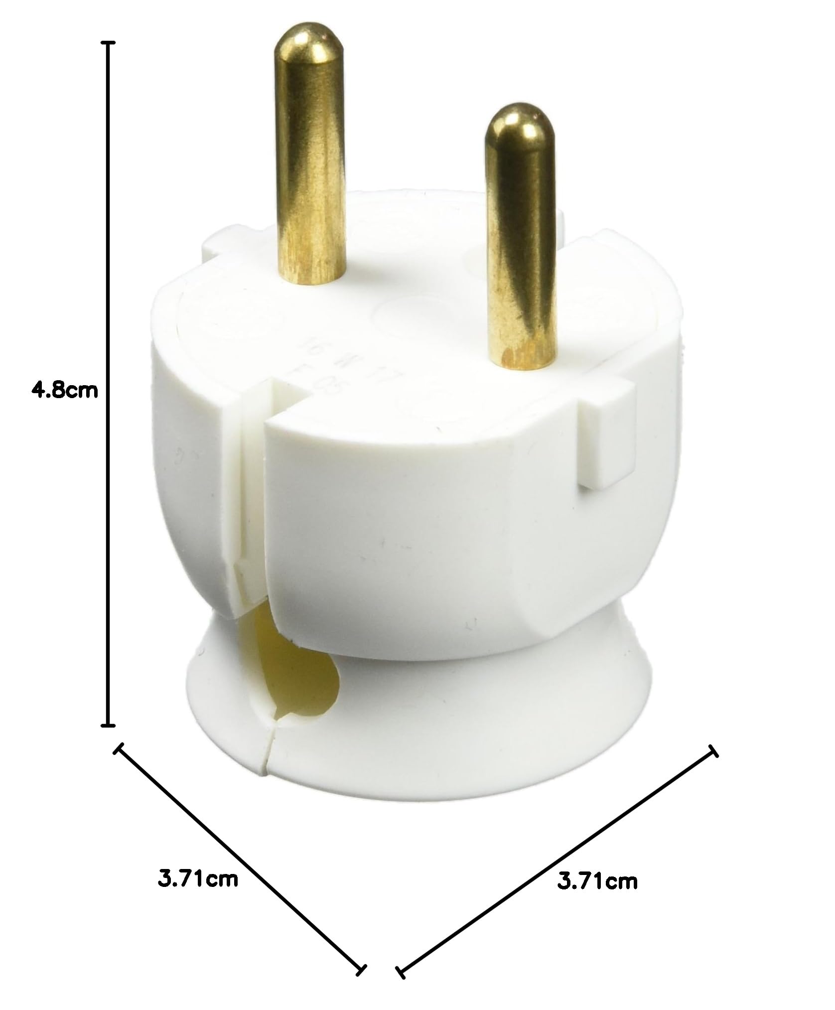 Legrand Fiche extra-plate mâle sans terre 16A sortie latérale blanc