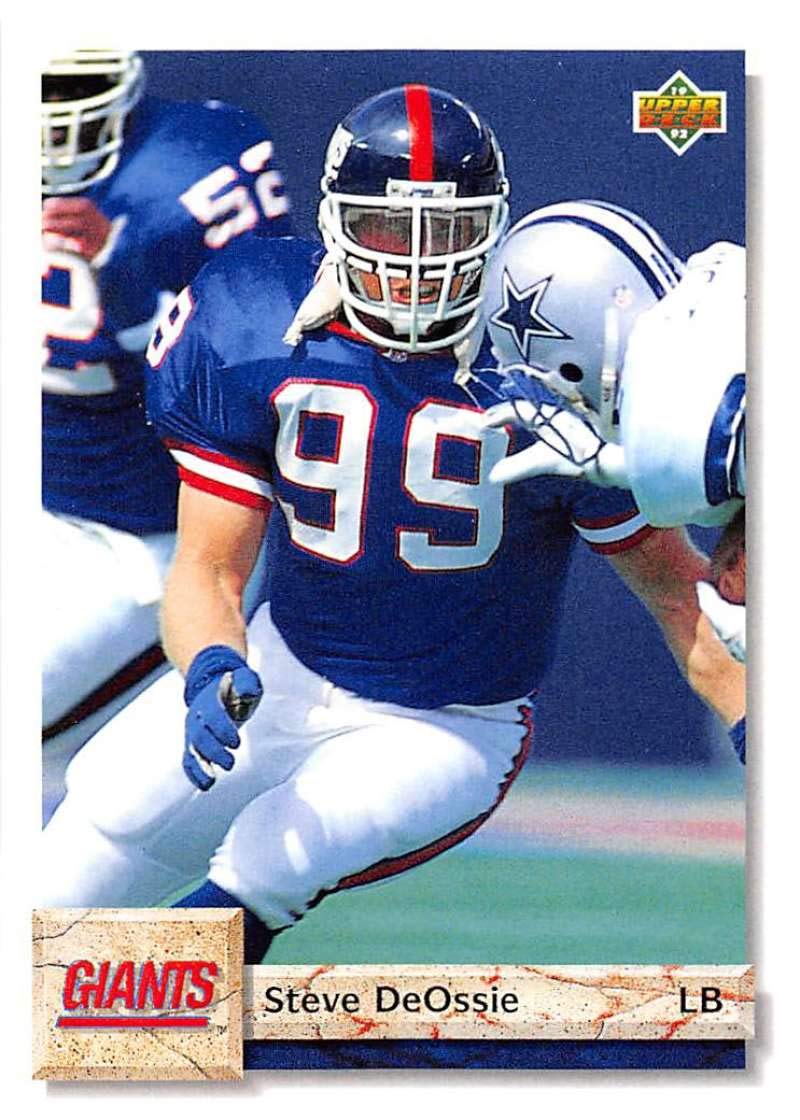 Amazon.com: Football NFL 1992 Upper Deck #479 Steve DeOssie #479
