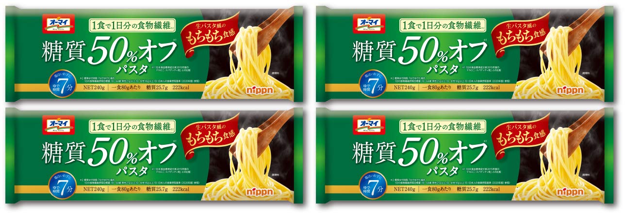 Amazon.co.jp: オーマイ 糖質50％オフパスタ 240g×4個セット